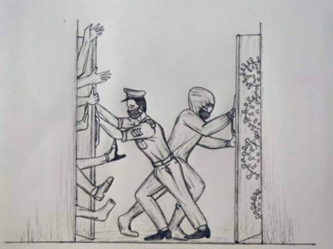 UlrichJvV's tweet photo. A simple picture with a very powerful message. via Salman A. #Day4 #Covid19inSA https://t.co/rQViAGMRBu