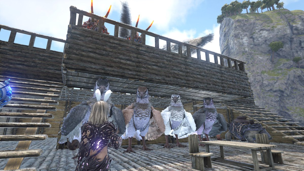 まあちゃん A Twitter 昨日はマンモス145レベとドエディ145レベとxカワウソとメゾピテクスをテイム 可愛い仲間たちできた Ark アーク Ps4