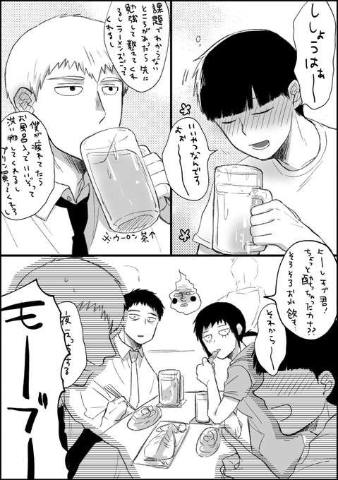 酔っ払いモくんによる突然のデレ(全員成人済) 