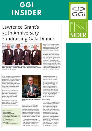LGaccountants's tweet image. Our gala dinner in Feb has featured in @GGI_GA Insider magazine this month featuring @AlanRajah01 

You can also visit the online version. We are on page 12:
buff.ly/3bzhOv4 #crowdpromo