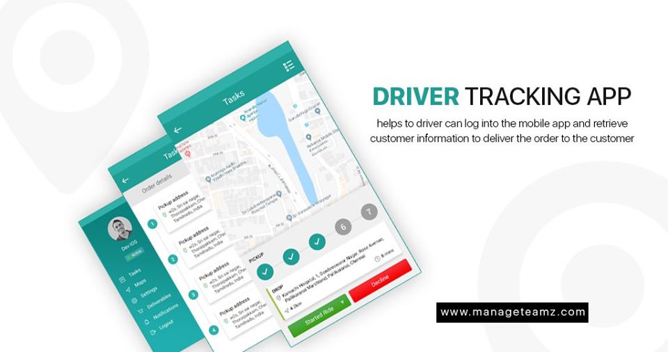 ManageTeamz's tweet image. Our #DriverTrackingApp enables the driver to log into the mobile app and retrieve customer information along with name, mobile number and location to deliver the orders to the customers.
Signup for free : goo.gl/Vam6cB