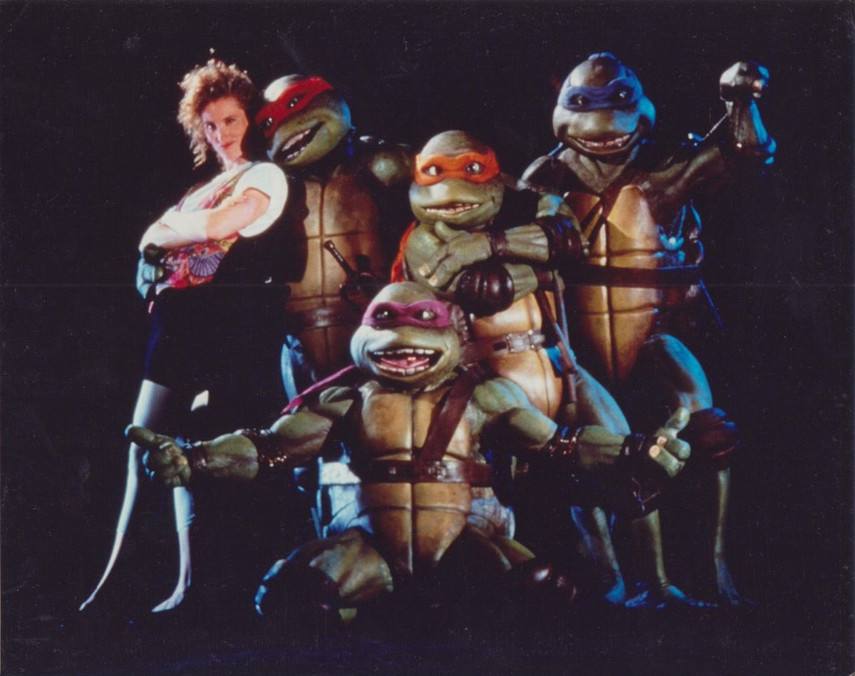 TheGeekForce's tweet photo. 2/3 @TMNT stars @Heyjude629 as reporter April O’Neil, Elias Koteas as vigilante Casey Jones and the voices of Brian Tochi @RobbieRist1, @Corey_Feldman and @JoshPais as Leonardo, Michelangelo, Donatello and Raphael. James Saito also features as the evil Shredder. #TMNTMovie30 https://t.co/iOrSnt1WOk