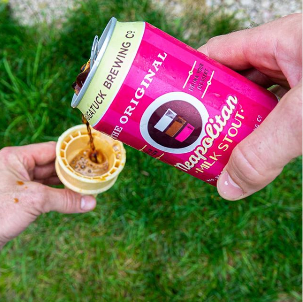 Bring summer to your sitting room with <a href="/saugatuckbrew/">Saugatuck Brewing Co.</a>'s delicious #NeapolitanMilkStout 🍨 With rich flavours of strawberry, vanilla and chocolate, you're guaranteed three bites in every sip!