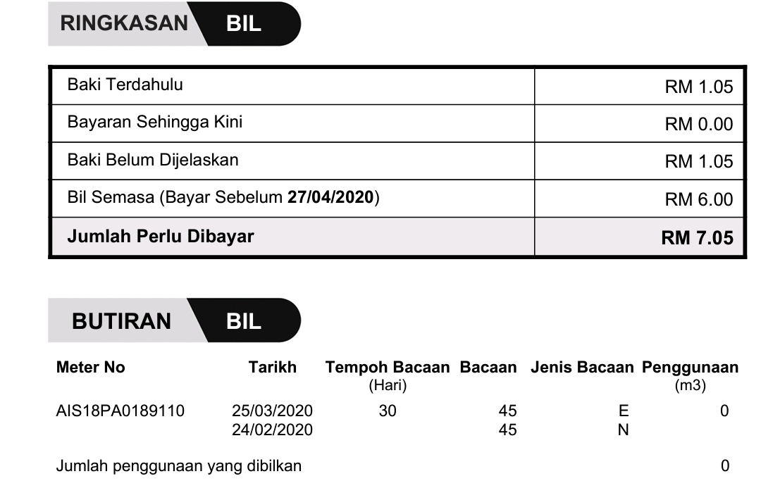 Bayar air selangor