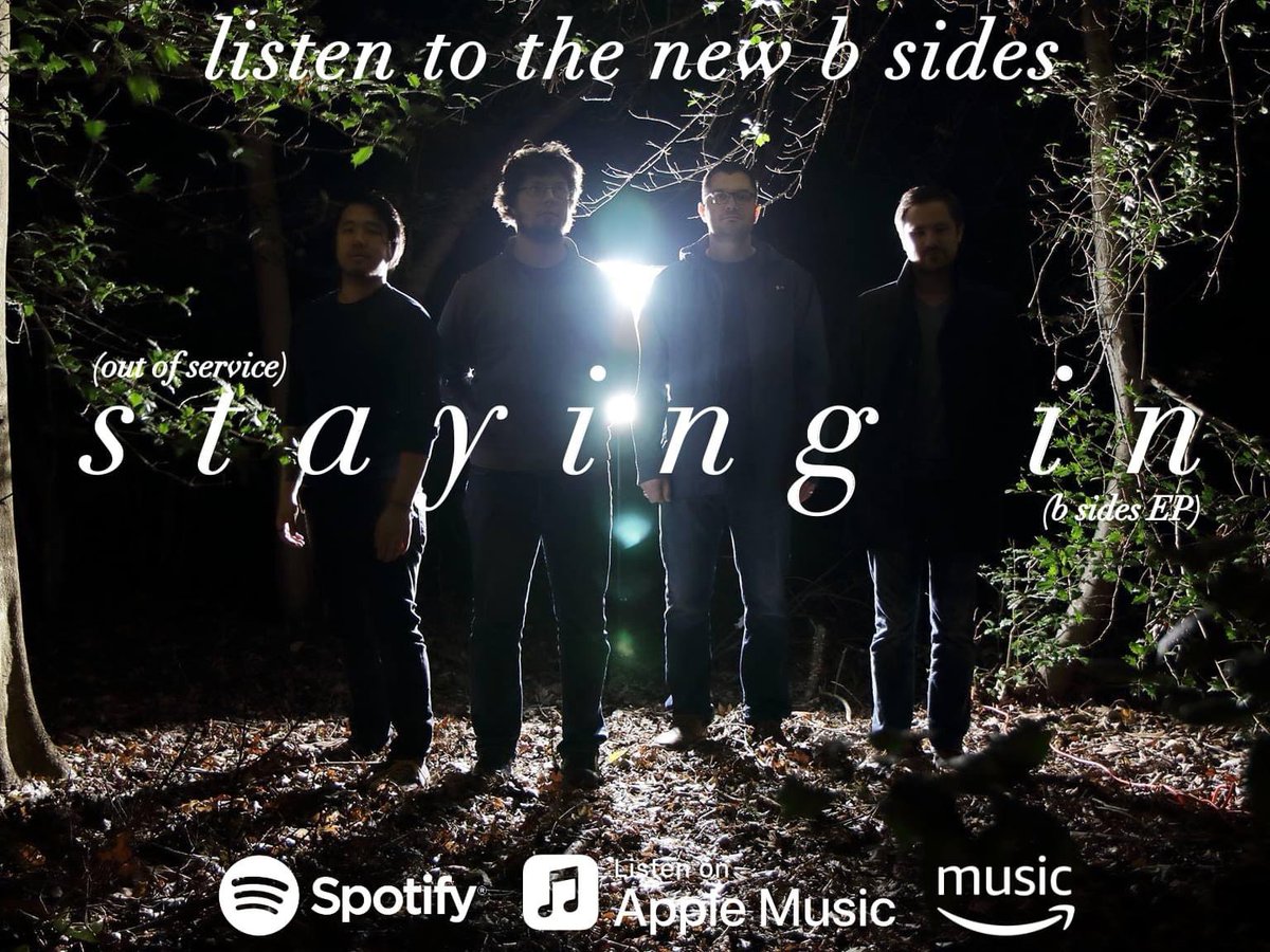 OutofServiceUS's tweet image. "Staying In," the new b sides EP from Out of Service (open.spotify.com/album/2XtzqRms…), is OUT NOW! We hope that some new music can be even a small comfort to those struggling during these strange and difficult times. Check it out now and help to #flattenthecurve by #StayingIn.