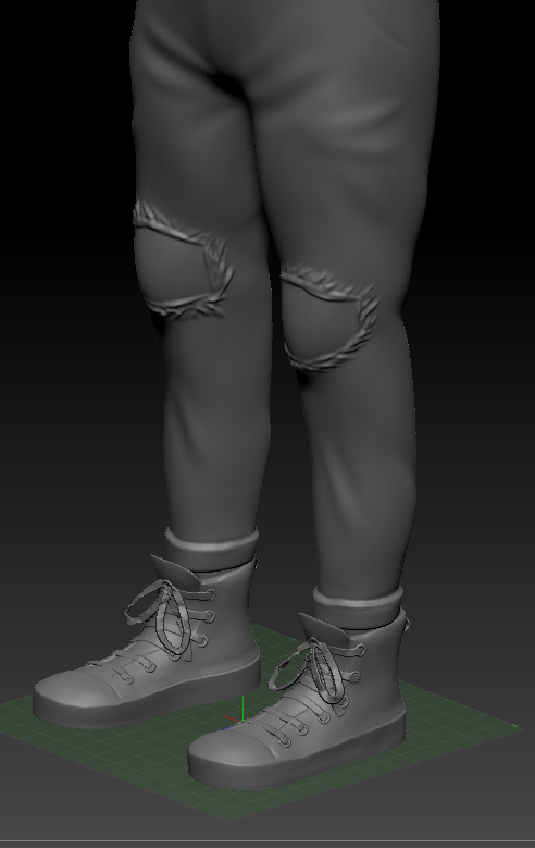 R1verztv's tweet image. He&apos;s Finished... well in Zbrush at least. The final touches to the character were done this week and now its time to move on to some of the tedious work. Retopology 😨.
#PurdueGameDev