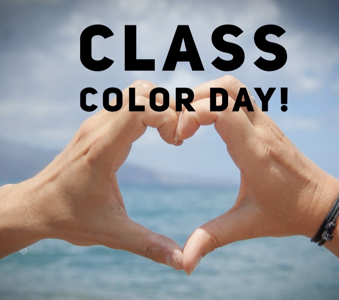BadinHS's tweet photo. Let’s see you in your class color! What was your favorite Spirit Olympic moment?! ❤️💙💛💜 #findthejoy #classcolor https://t.co/OrMV4lmF09