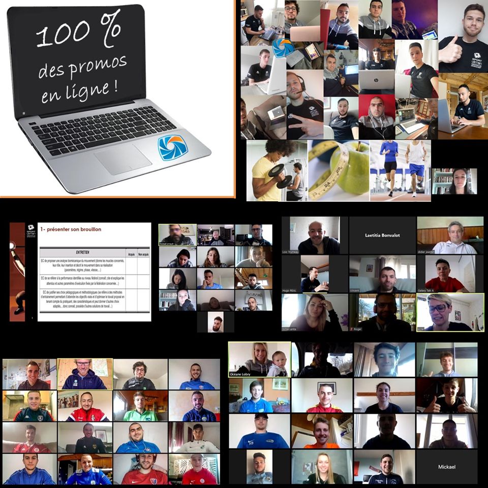 SportLeman_off's tweet photo. 🔝SPORT LEMAN réussit son adaptation 100 % E-learning !
-100% de nos promos poursuivent leur cursus péda
-100% des stagiaires &amp; apprentis bénéficient d'interventions individualisés et d'entretien pro sur leur avenir
BRAVO et MERCI à tous !
#elearning #RestezChezVous https://t.co/C8sSGeUx7s