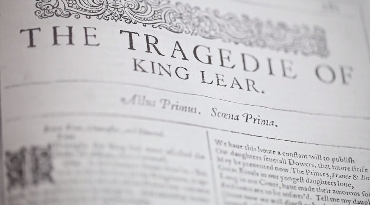 And in this video from a few years back an ex  @UnivOxford student, Ben, talks about reading and studying the two contrasting texts of King Lear.  https://www.univ.ox.ac.uk/book/king-lear/ 