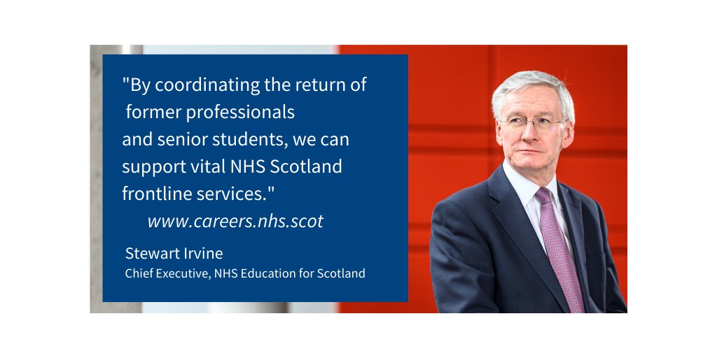 Calling recent health & social care professionals: if you can help NHSScotland, register on our new national portal: bit.ly/2QSMUWL #coronavirus #nhsscotland @scotgovhealth @jasonleitch @CathCalderwood1 @FionaCMcQueen @NES_CEO @SSSCnews