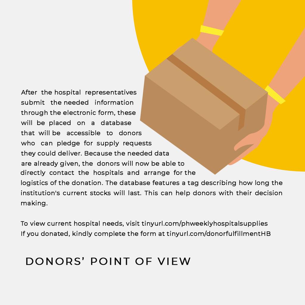 HospitalBayani's tweet photo. Hospital Bayanihan - A Frontliners' Needs and Donations Tracker

List of hospitals in need: https://t.co/qumkAU4LK5
Weekly Supplies Status View: https://t.co/3z5MdskZYe

You can also check our Fb page:
https://t.co/pxnH7N6e8G

Hospital Bayanihan is an initiative of UP Circuit. https://t.co/c7b92ur7Lt