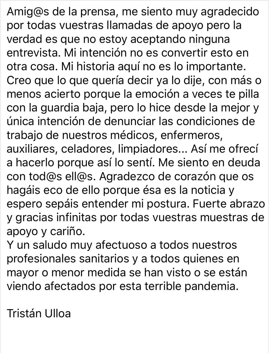 TrisUlloa's tweet photo. Amig@s de la prensa... https://t.co/UZo4MLNQFl