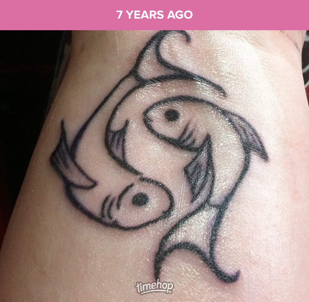 jenofthecity on Twitter Got this tattoo 7 years ago and it still looks  almost as good as the day I got it qualitytattoos pisces  httpstco9mI5oDfVQT  X