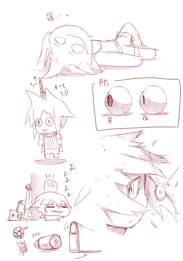 筆ならしのらくがき。 