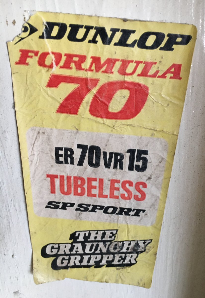 VintageTyre's tweet photo. Check out this great tyre sticker we found on a pillar in the warehouse.
Let us know how old you think it is and we'll send a FREE bag of Vintage Tyres' goodies to the nearest guess!
Show us your answers! π
@BicesterH @HagertyUK #VintageTyres #WeKnowTyres @goodwoodrevival https://t.co/MLvSAndedl
