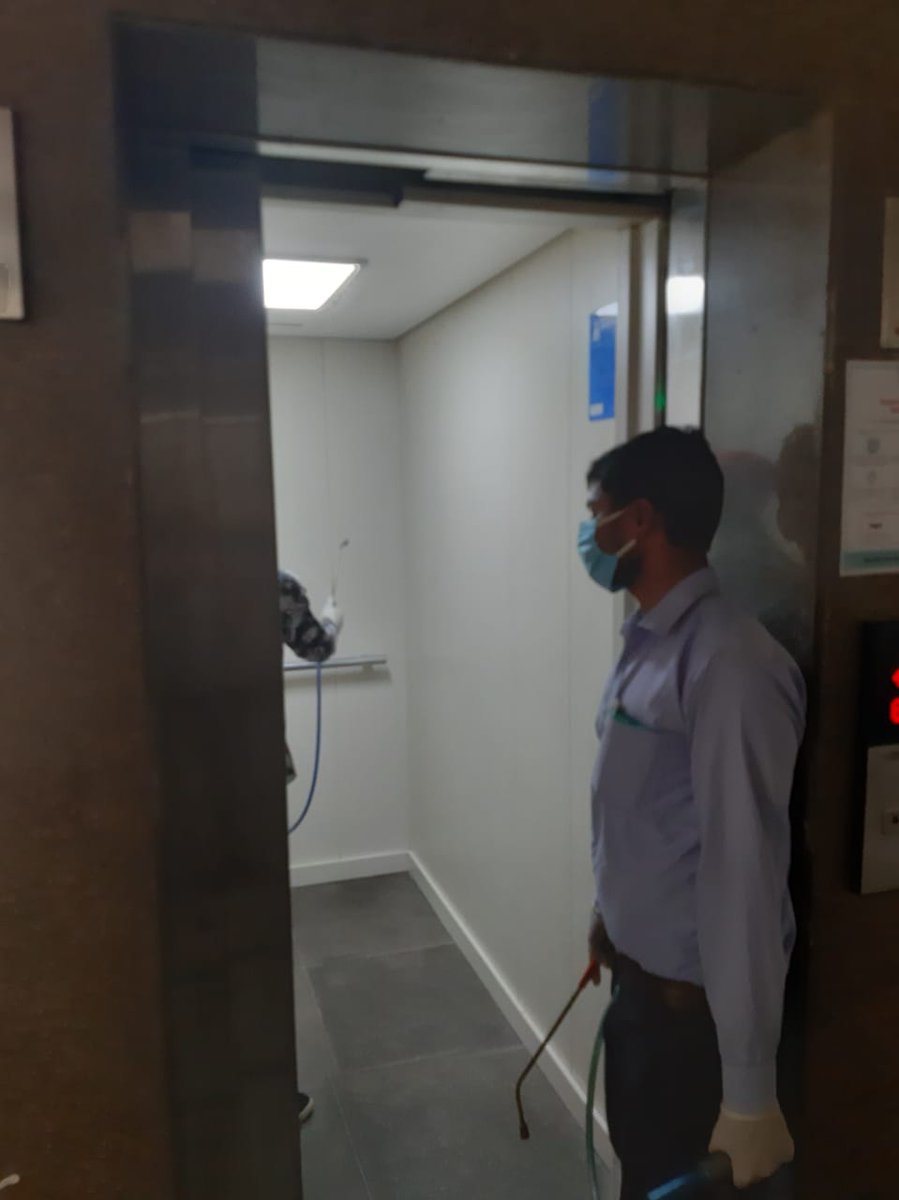 ROF_Group's tweet photo. This is the time it is important to fumigate any surface where the virus might have even touched. Looking at the ongoing scenario we are trying our best to maintain sanitation at ROF Aalayas, sec 102, #gurugram.
#covid19 #lockdown #fightcovid #fightcorona #rofgroup #rofaalayas https://t.co/bHkPOXIzyL