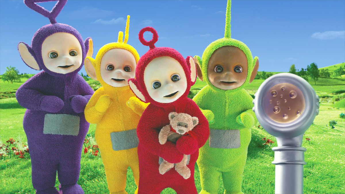 1997 the Teletubbies was first broadcast, featuring Tinky Winky, Dipsy, Laa...