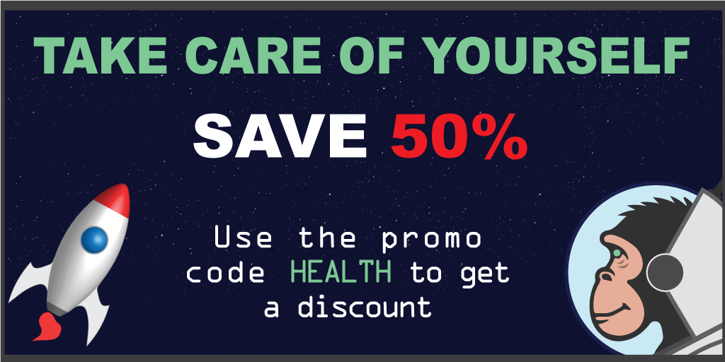 spacexchimp's tweet photo. We understand some of our customers will find themselves in a tough spot financially as a result of COVID-19. We give you 50% discount on all our products, until the end of the pandemic. Use code "health" at https://t.co/KQA0M7OrOr  #spacexchimp #take_care #stay_home #save_lives https://t.co/c5YbVYP50C