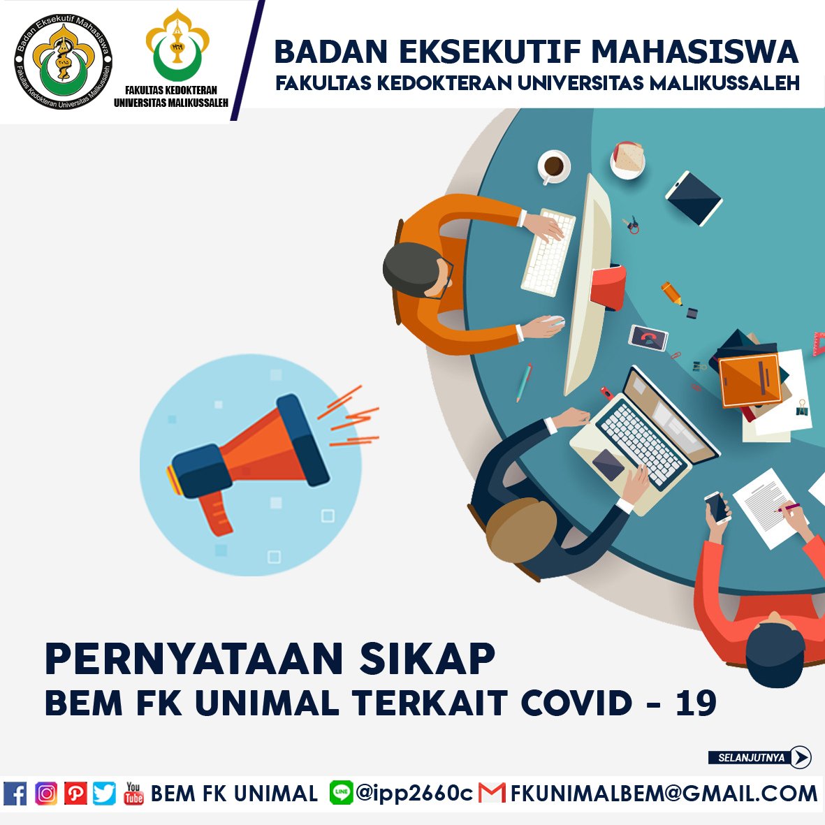 BEMFKUNIMAL's tweet photo. PERNYATAAN SIKAP BEM FK UNIMAL

Hidup mahasiswa !
Hidup rakyat indonesia !

@novairiansyah22 @humasaceh @jokowi @DivHumas_Polri @PBIDI @ISMKI_Indonesia https://t.co/0FUm4Bpo8k