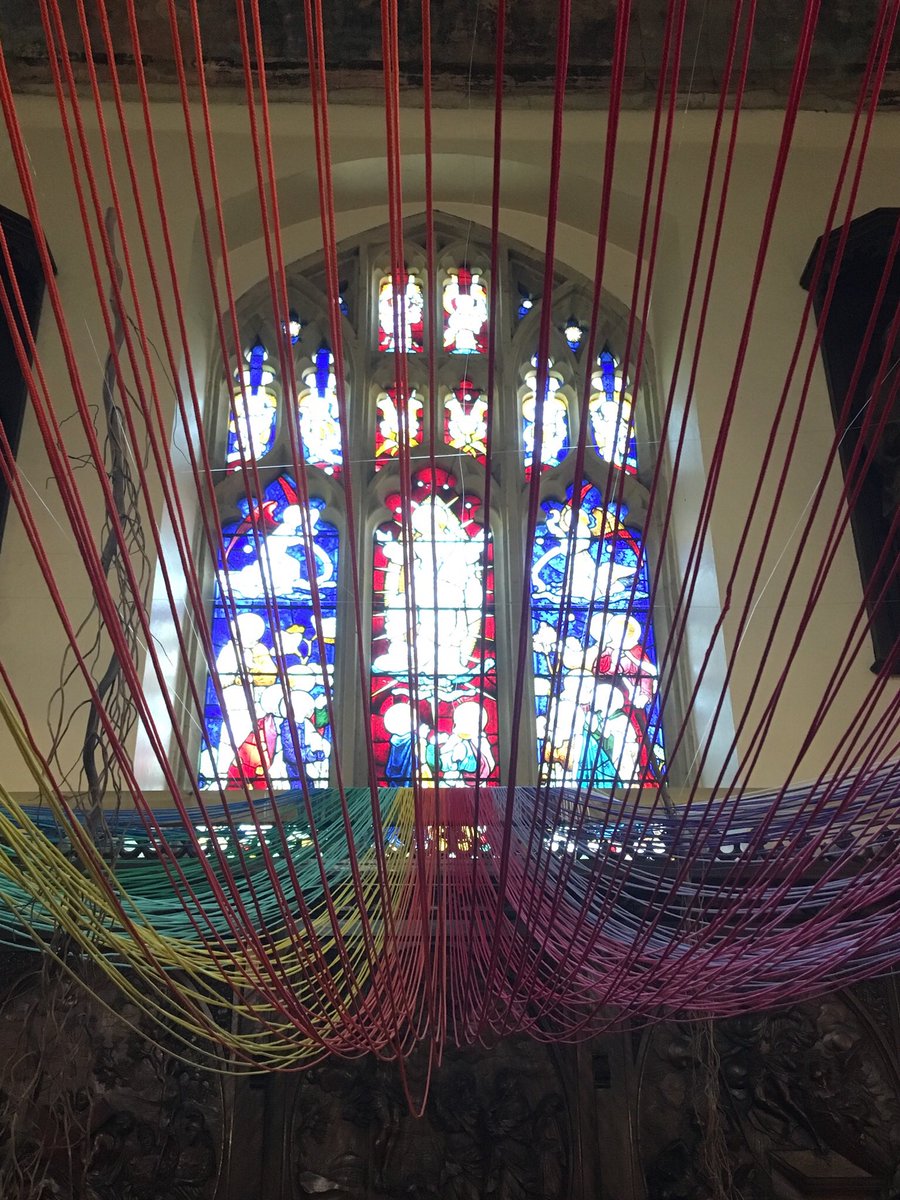 HeritageHeathr's tweet photo. Day 6 #achurchaday. Where am I today ? #Church #buildings a creative back drop for the 2019 #Sculpt exhibition and a great way of getting people back into church buildings when we are past #StayAtHomeAndStaySafe ! https://t.co/PLnCpNUl2B
