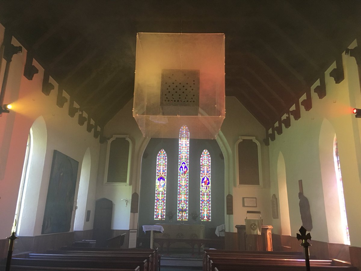 HeritageHeathr's tweet photo. Day 6 #achurchaday. Where am I today ? #Church #buildings a creative back drop for the 2019 #Sculpt exhibition and a great way of getting people back into church buildings when we are past #StayAtHomeAndStaySafe ! https://t.co/PLnCpNUl2B