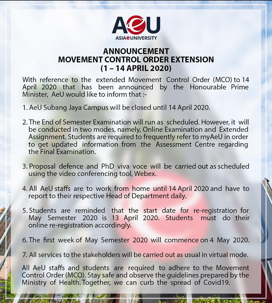 asiaeuniversity's tweet photo. Attention students!
#AsiaeUniversity
#staysafestudyonline https://t.co/4v2jq42Jrs