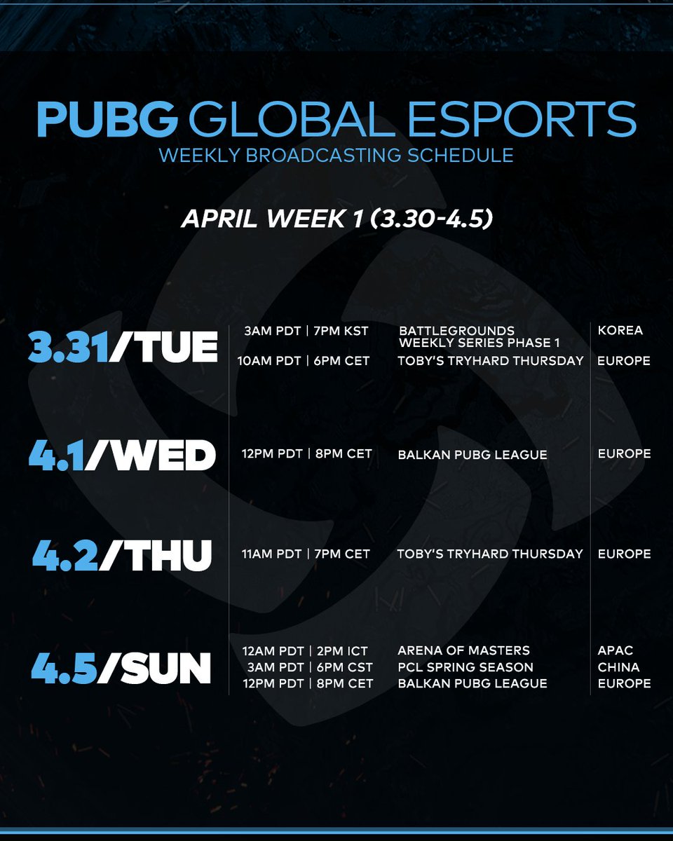 PUBG Esports tweet media