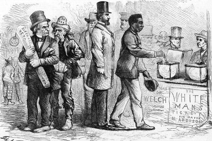 Merrell R. Bennekin on Twitter: &quot;U.S. adopts 15th Amendment, March 30, 1870  Following its ratification by the requisite three-fourths of the states,  the 15th Amendment, granting African-American men the right to vote,