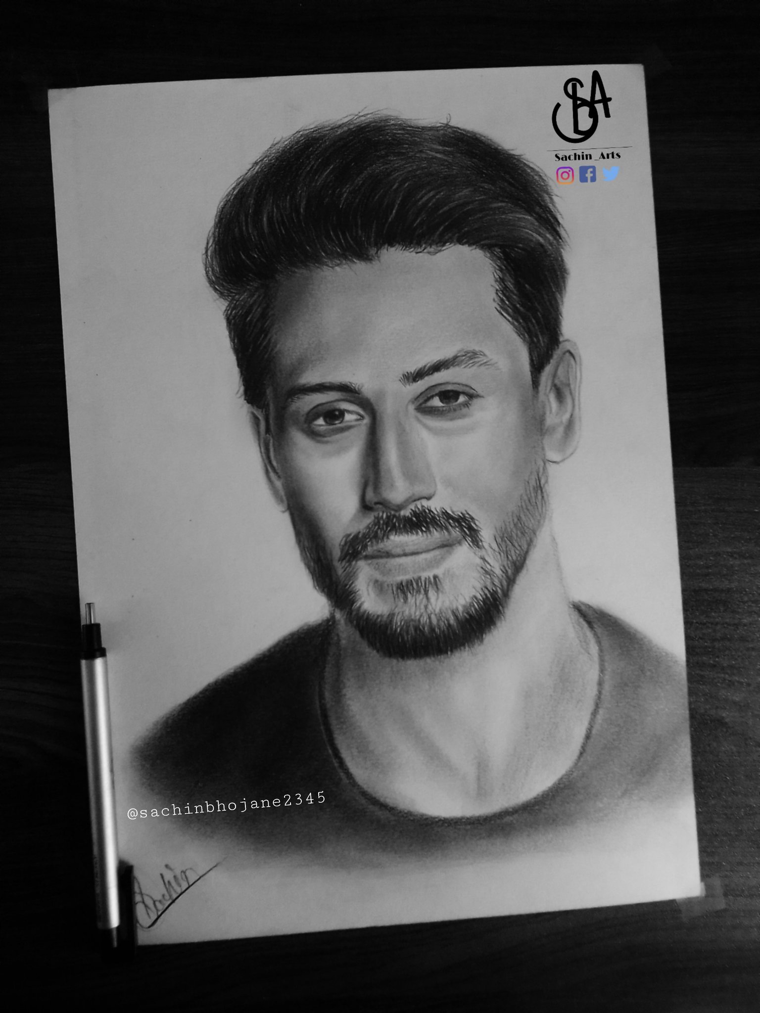 Aggregate 63+ tiger shroff sketch - in.eteachers