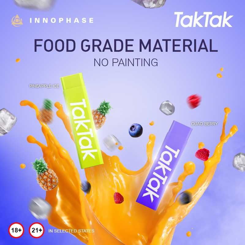 fogware's tweet photo. Our perfect TakTak
Made with food-grade materials
No worries! Just vaping!๐ฌ๐จ
-Warning: These products contain nicotine. Nicotine is an addictive chemical. Keep out of reach of children.
#FOGWARE #INNOPHASE #foodgrade #disposable #vapeallday #vapesafe #vaporizer #vapor #vapefam https://t.co/wLC4vycCKJ