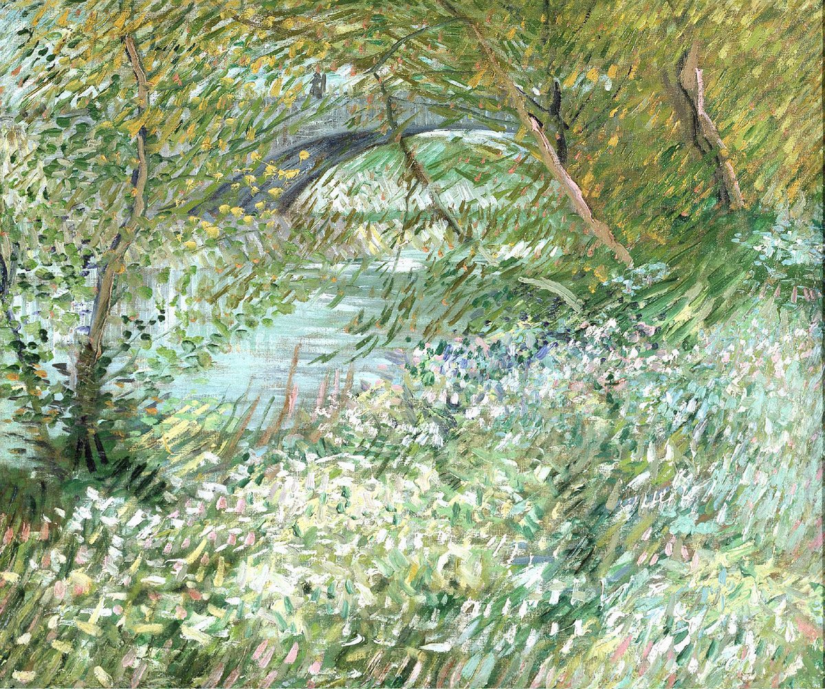 pondgitsune's tweet photo. Siccome oggi è il compleanno di Vincent van Gogh e siamo in primavera condivido:

-Ramo di mandorlo fiorito, 1890
-Le rive della Senna a Pont de Clichy in primavera, 1887
-Pescando in primavera, 1887
-Frutteto bianco, 1888 https://t.co/OVXRN8dNde
