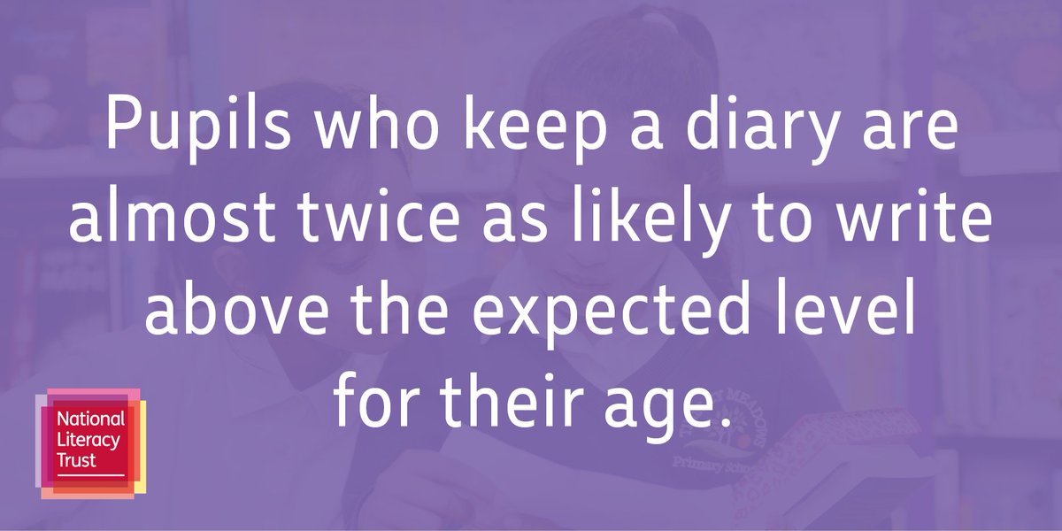 Literacy_Trust's tweet photo. Keeping a diary is a great way for your child to practise their writing and express how they are feeling. Why not see if you have a notebook they can use to write in each day? https://t.co/WtjaV7YlwY https://t.co/HR6GPLazFc