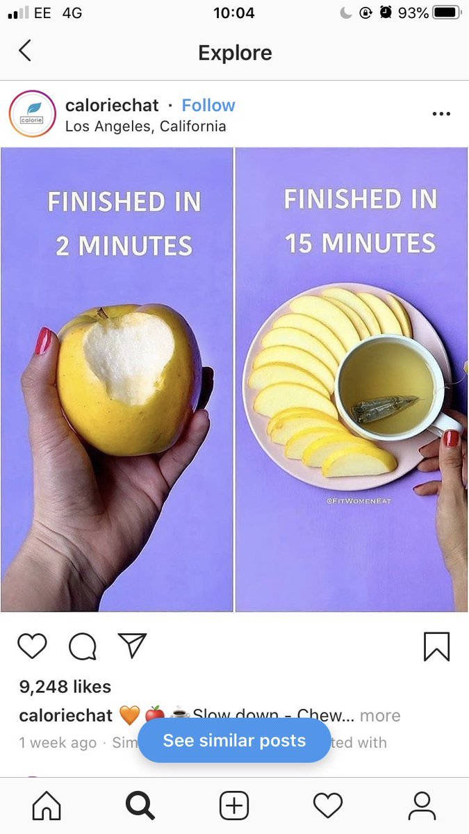 zoeparker_'s tweet photo. Followed some home workout pages on insta and now I’m getting shit like this. Absolutely do one with your guilt tripping let people eat apples how they want https://t.co/lbF61PP3Jm