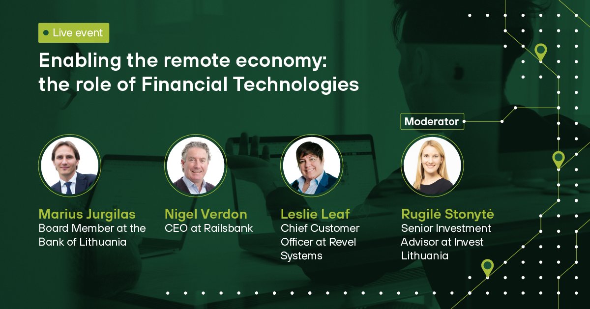 We are back with a new date for our live Q&amp;A "Enabling the remote economy: the role of Financial technologies"? 

Join the experts already tomorrow at 18:00 EET (GMT +3). Find out more: bit.ly/FintechLive033…