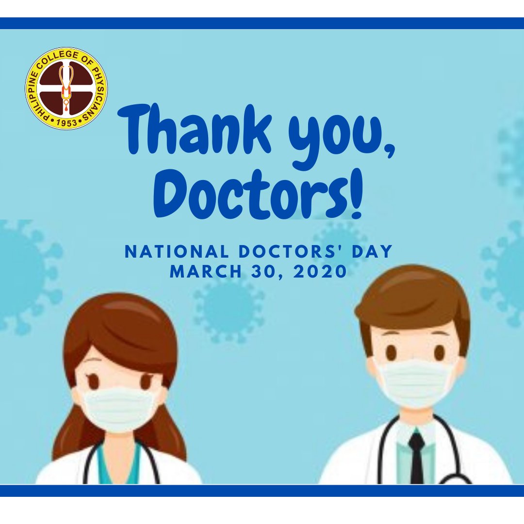 pcp1953's tweet photo. It's National Doctors' Day! Let's extend our gratitude to our doctors!
#imcares
#imfrontliners
#Imhealthexperts https://t.co/fECijY4AZe