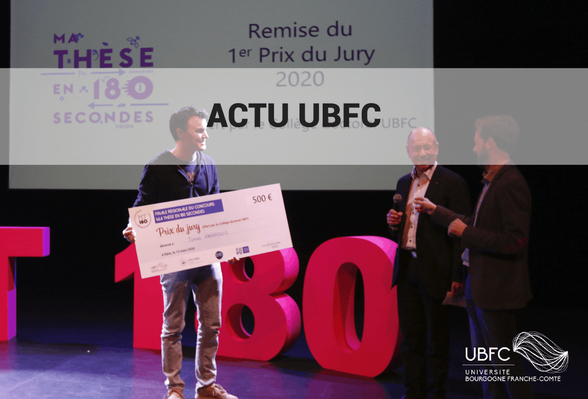 Univ_BFC's tweet photo. #FormationUBFC Comme promis, retrouvez les prestations des candidat.e.s de la finale régionale Bourgogne - Franche-Comté de l’édition 2020 de #MT180.
Toutes les infos et les vidéos se trouvent ici 👉https://t.co/Am9RRb4hsz @CPUniversite @MT180FR @CNRS https://t.co/JwmjTELxPY