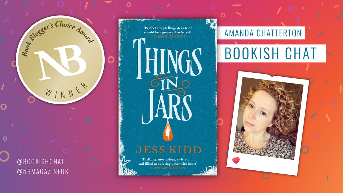NBmagazineUK's tweet photo. We're delighted to announce that the winner of the #NBBookBloggers Choice Award isβ¦
Amanda at @BookishChat!πππ
Amanda championed Things in Jars by @JessKiddHerself @canongatebooks, which is now NB's 2019 Book of the Year!
Congratulations all!π https://t.co/FVyri1yz63