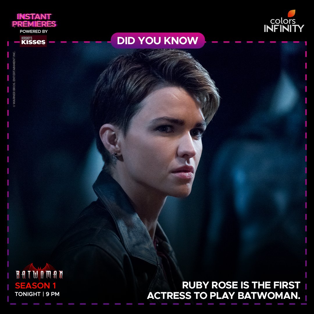 colors_infinity's tweet photo. With the launch of the show, Ruby Rose became the first actress to play the DC Comics character Kate Kane/Batwoman in a live-action production.  
Watch the latest episode of @CWBatwoman, tonight at 9 PM only on #InstantPremieres. #StopBrowsingStartWatching https://t.co/yrnfSMAma7