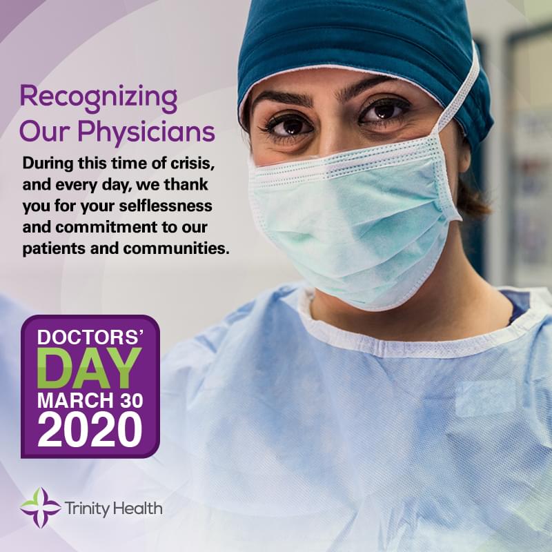 TrinityRecruits's tweet photo. #DoctorsDay #HereBesideYou #TrinityHealthTogether https://t.co/6cODeCPQ08