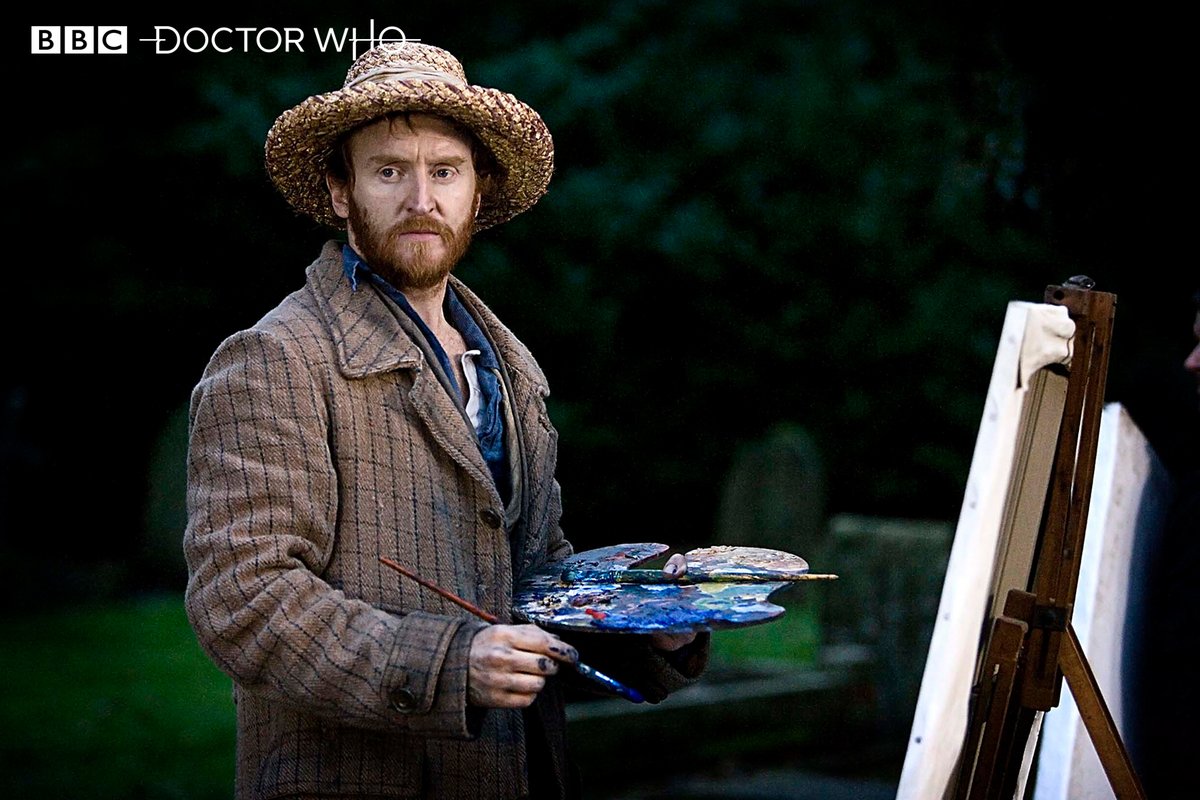 bbcdoctorwho's tweet photo. A certain artist and friend of the Doctor was born #OTD in 1853!  #VincentVanGogh🌻🌌💛 #DoctorWho https://t.co/lpickPtGt0