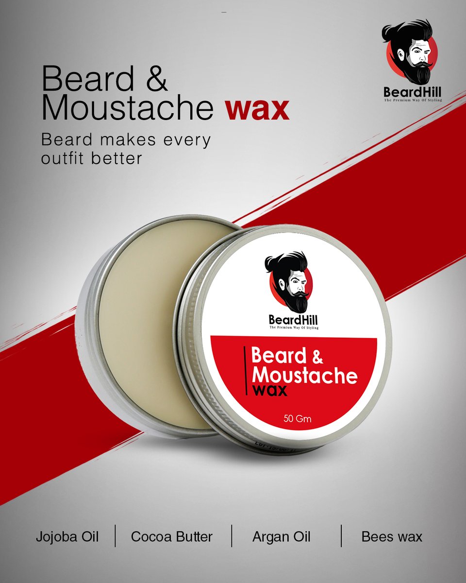 beard_hill's tweet photo. BeardHill Beard &amp; Moustache Wax - Premium Men's Grooming styling agent. Formulated with choice of natural ingredients like Jojoba Oil, Cocoa Butter, Argan Oil, and Bees Wax.

#BeardHill #beard #beardwax #mensgrooming #premiumoil #beardoil https://t.co/OUukxeuXZJ