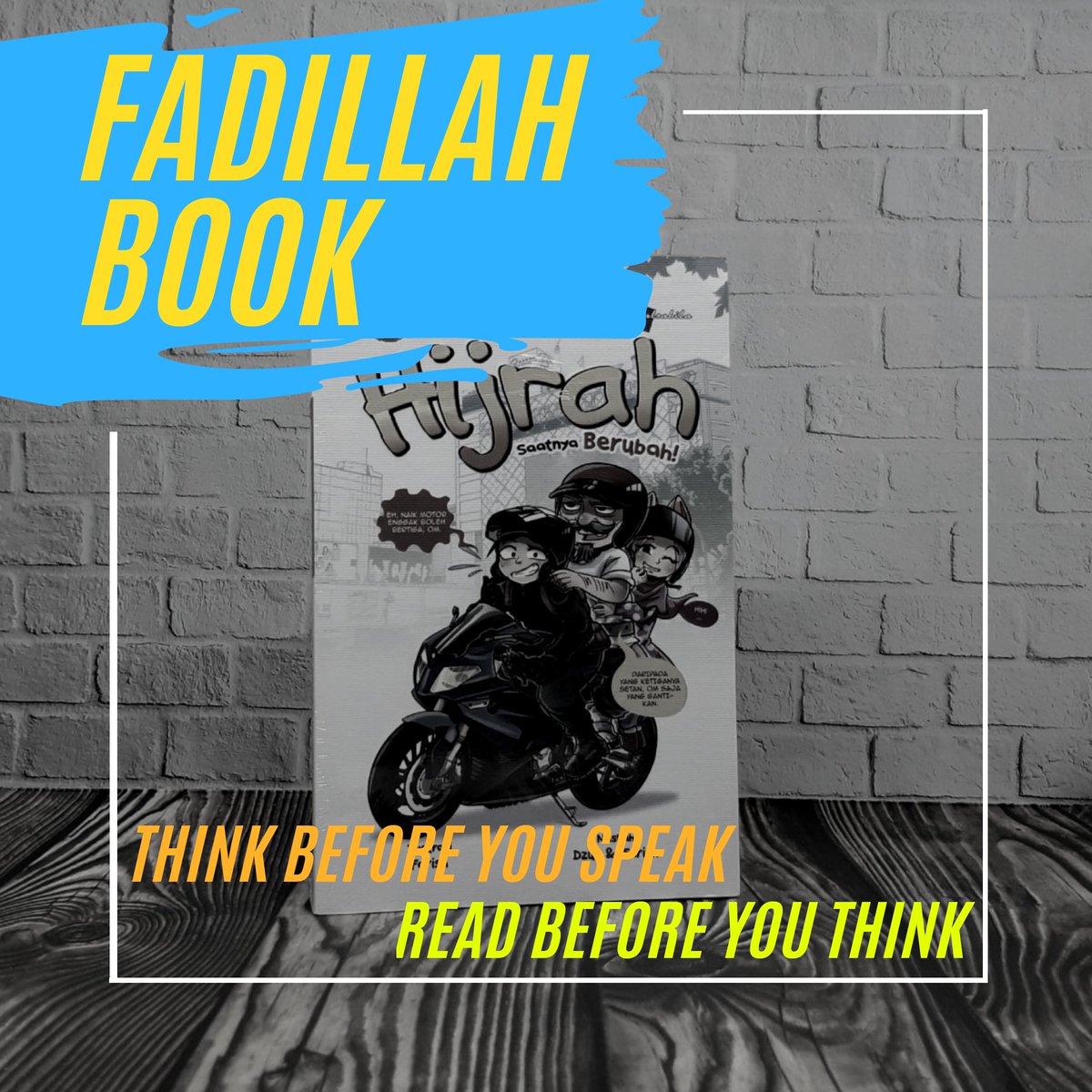 BookFadillah's tweet photo. Judul : Hijrah Saatnya Berubah
Penulis :Zulhilman Roslar &amp; Megat Mohd Faris
Sampul  : Soft Cover
Berat   : 100 gr
Harga : 43.000

Komik untuk semua umur!!

Komik ini akan mengajak kita semua untuk berubah ke jalan kebaikan.
#fadillahbook https://t.co/g3nY9D2DX8