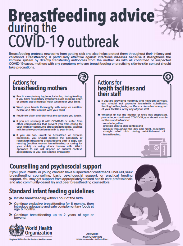 bflgireland's tweet photo. WHO flyer summarising information on Breastfeeding during Covid-19 #ProtectOurBabies #SupportOurMothers https://t.co/QP5lyCxHae @unicefireland @AnTaisce @ALCIreland @babymilkaction @stabrennan @mgtmurphy123
@MaritaHennessy @YvonneRyF https://t.co/Kx7LQAI75h