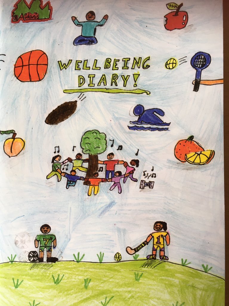 StAidansHPS's tweet photo. Keep doing a little wellbeing activity each day. For those who don’t have their diary at home, we will share an idea each day for your family. Have fun doing them!!! https://t.co/RyJBCVl5Qs