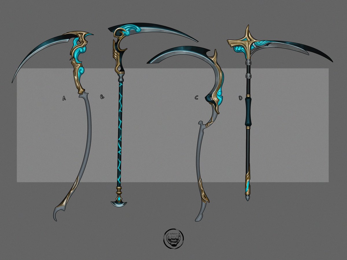 View Scythe Fantasy Weapon Concept Art Original Resolution: 1200x899 duranc...