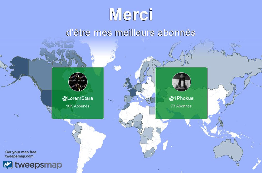Un merci spécial à mes meilleurs nouveaux abonnés cette semaine @LoremStara, <a href="/1Phokus/">Phokus</a>