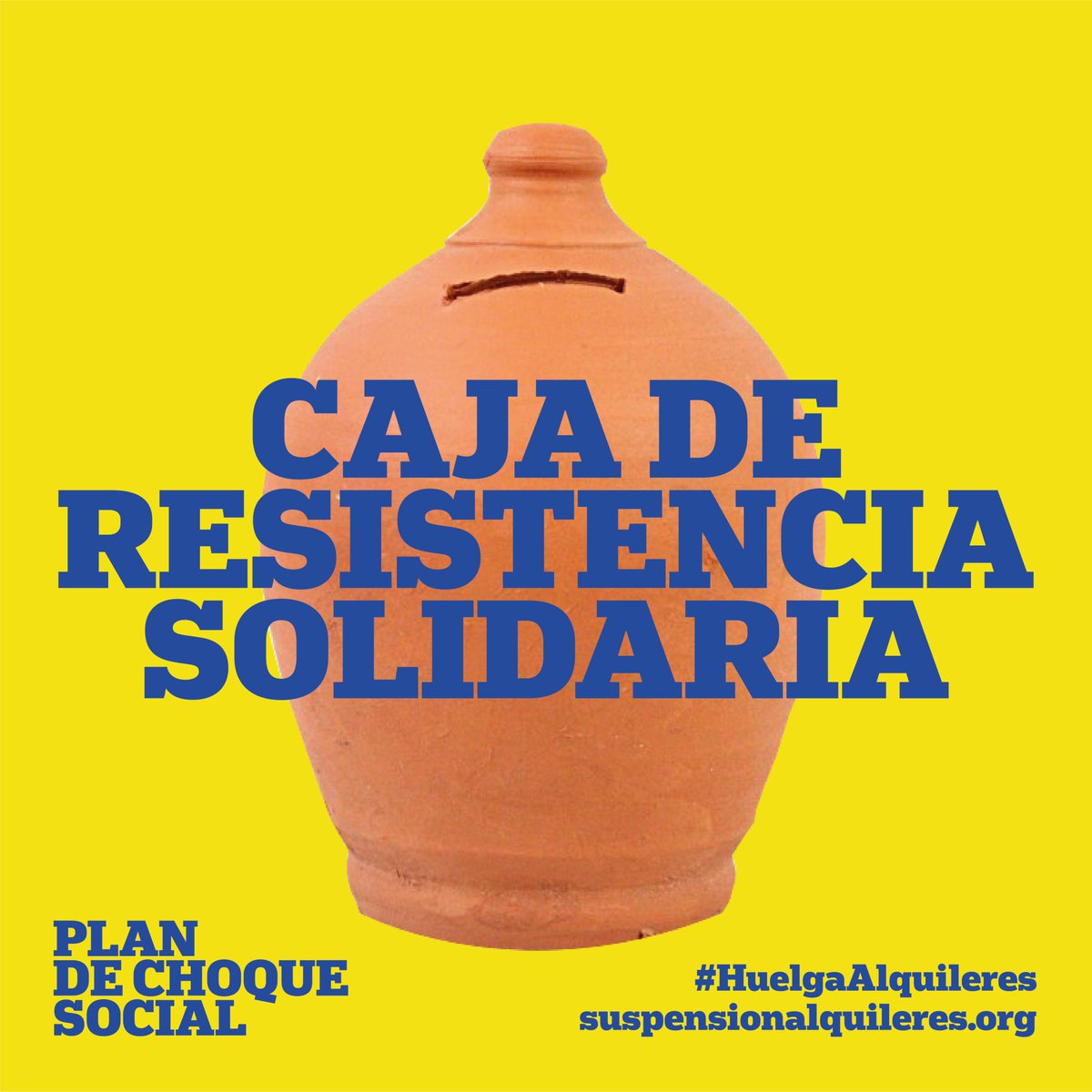 Vamos a la #HuelgaAlquileres, y vamos con una caja de resistencia que sirve para dotar a las huelguistas de una mayor cobertura colectiva. Si tu casa no está en riesgo pero quieres apoyar la huelga, ¡colabora! 
goteo.cc/huelgadealquil…