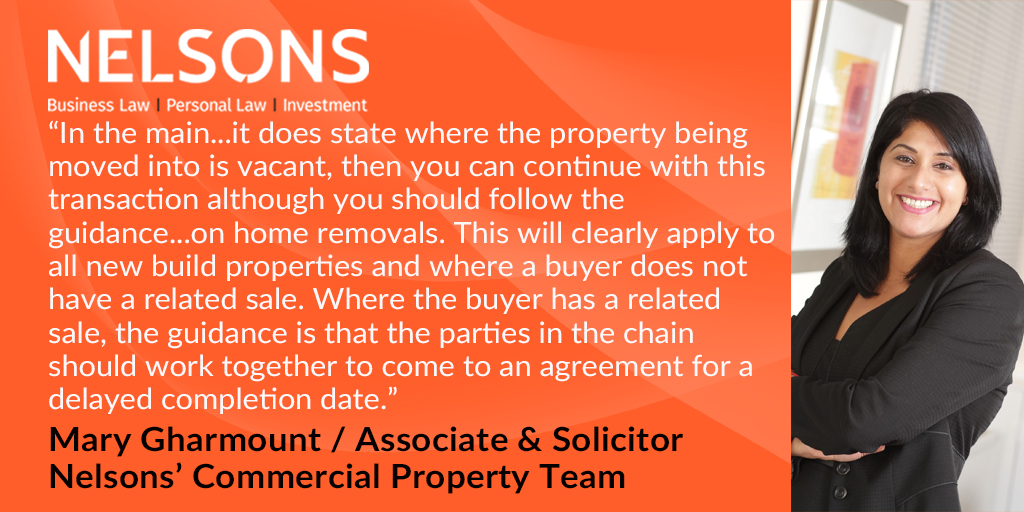 Nelsons_Law's tweet photo. The Government issued guidance last week in relation to moving home during the #coronavirus pandemic. In our latest #blog we take a look at what the guidance means for developers of #newbuildproperties: https://t.co/kuEWwiGXjB https://t.co/TElUJANH3W