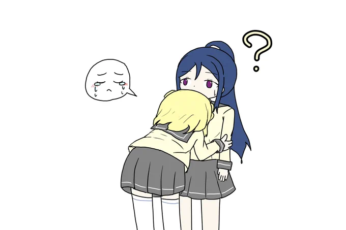 慰めてほしそうな鞠莉ちゃん 