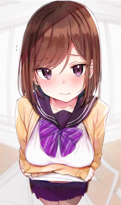 1いいねごとに0.1mm服を上げてくれる幼馴染 